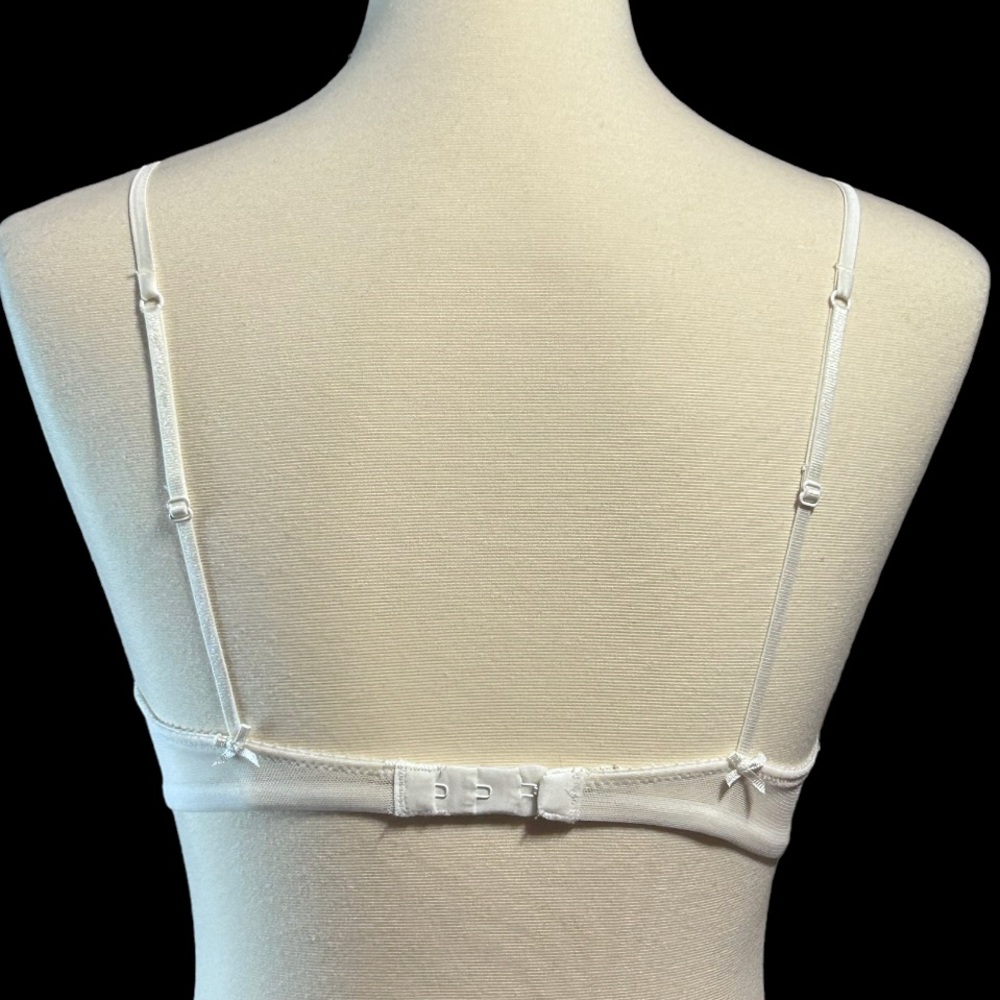 Intimately White and Pink / Purple Lacy, Ruched Bra 34A - Picture 2 of 3